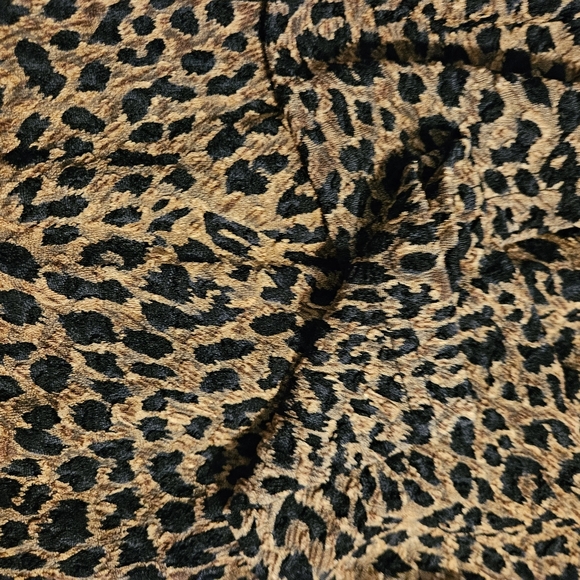 Vintage Artex collection leopard print turtle neck long sleeve shirt size Medium - Picture 3 of 11